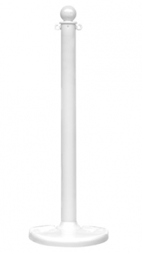 Mr Chain 96401 2.5" CROWD CONTROL STANCHIONS-WHITE